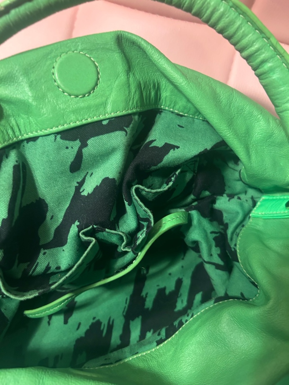 Marc by Marc Jacobs Neon Green Leather Hobo Bag - Picture 11 of 12